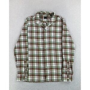 Todd Snyder Shirt Men's Small Brown Plaid Long Sleeve Button Up Cotton Casual
